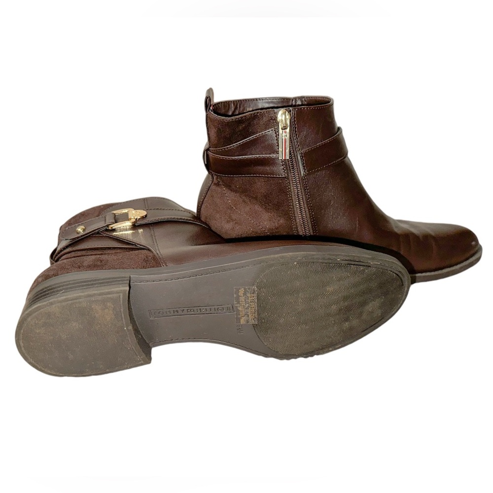 𝐍𝐖𝐓 Tommy Hilfiger Decorative Leather Ankle Boots | Size 9 1/2